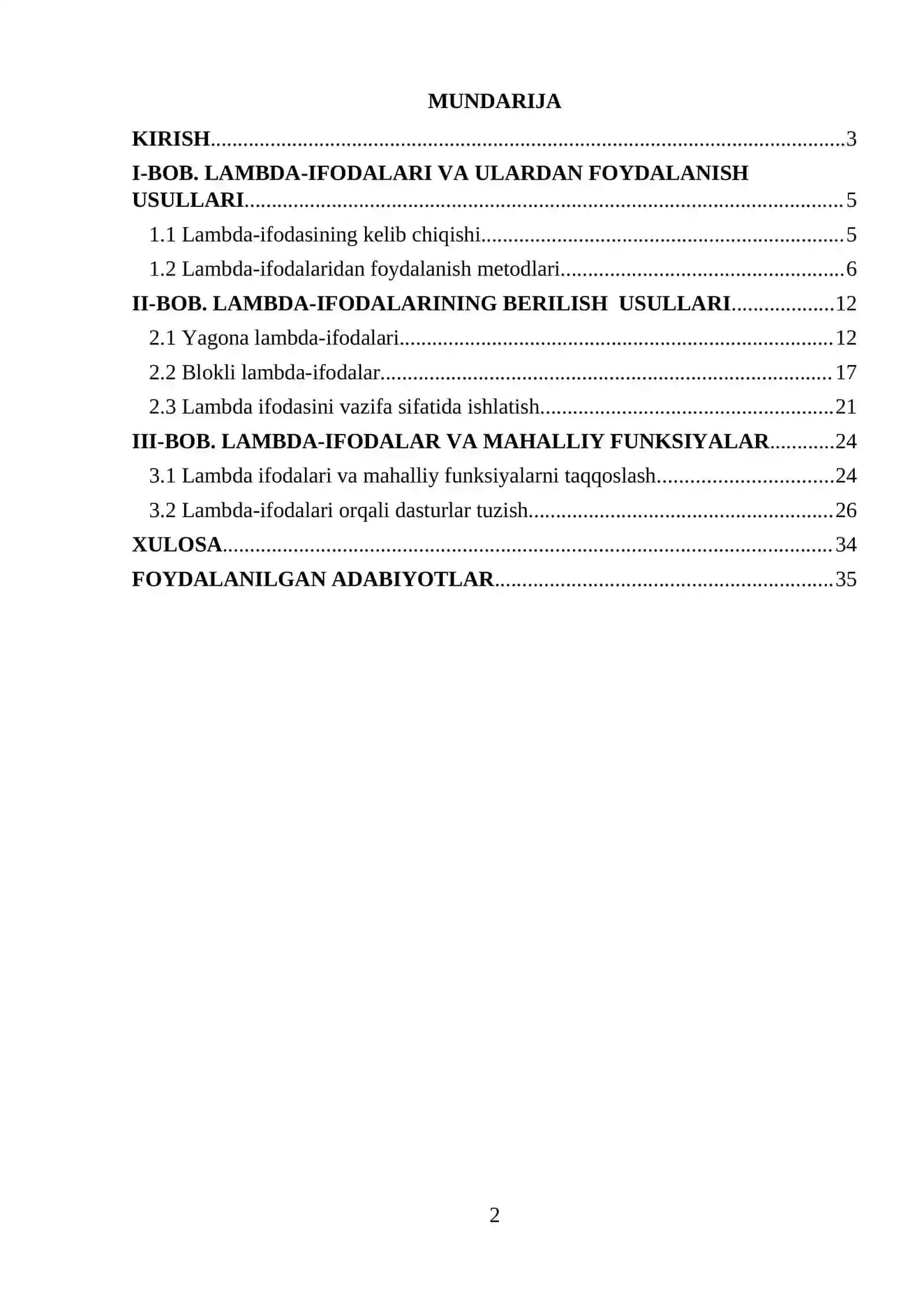 Mavzu: C# dasturlash tilida dasturlashda lambda-ifodadan foydalanish 2