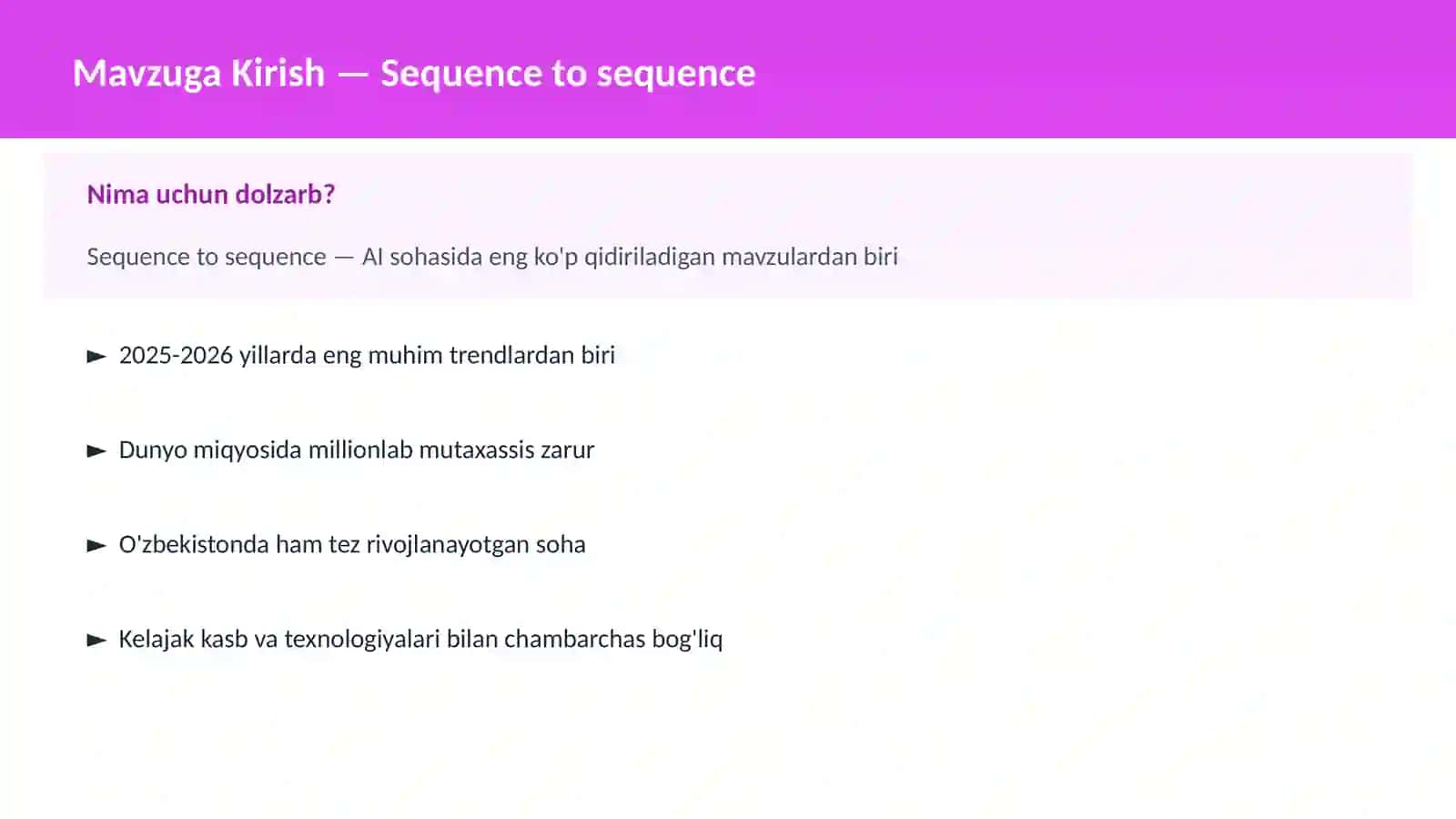 Sequence to sequence 2