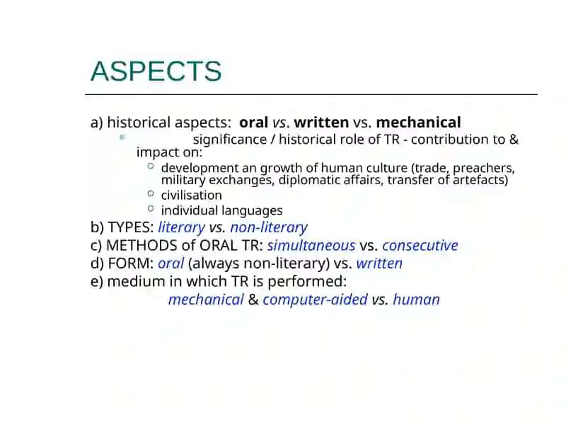 TYPES OF TRANSLATION 2