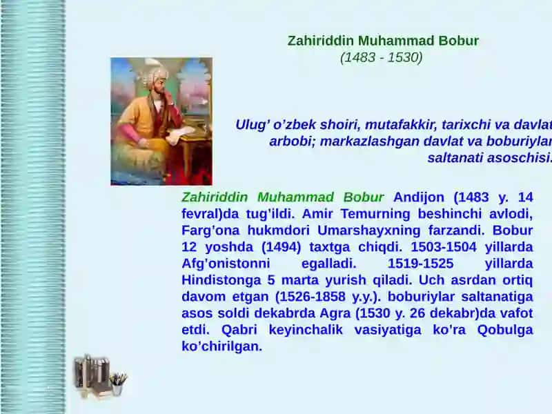 Zahiriddin Muhammad Bobur 2