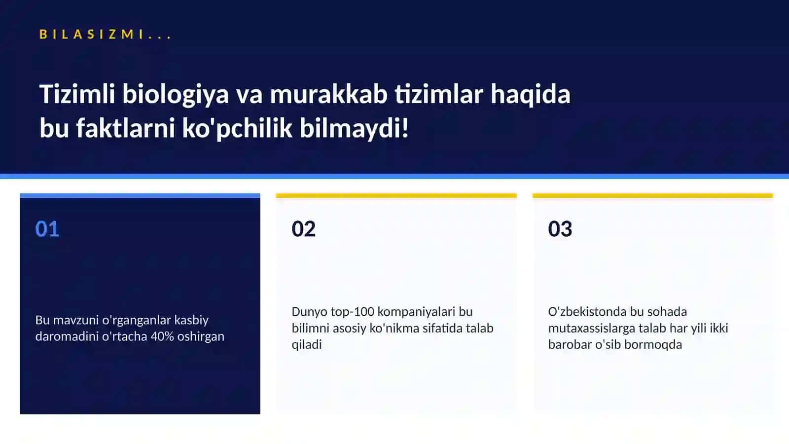BIOTEXNOLOGIYA VA GENOMIKA 2