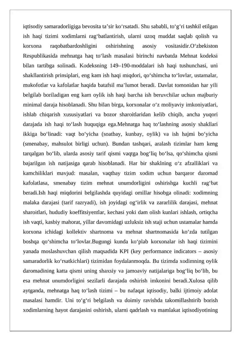 Mehnatga Haq To'lash Tizimi 2