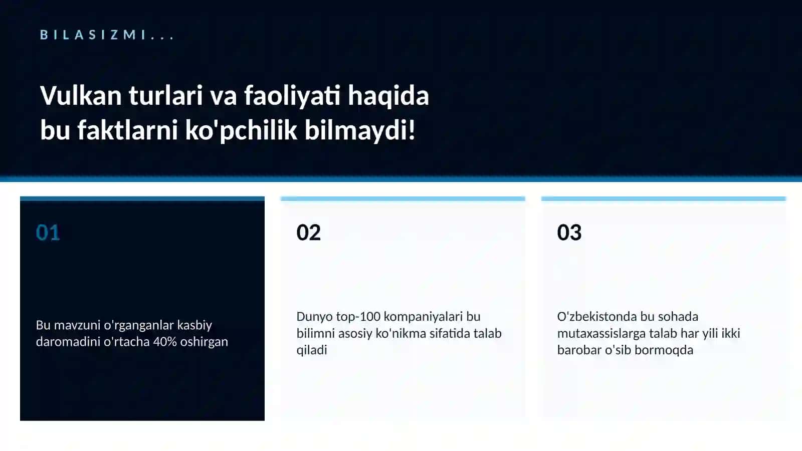 Vulkan turlari va faoliyati 2