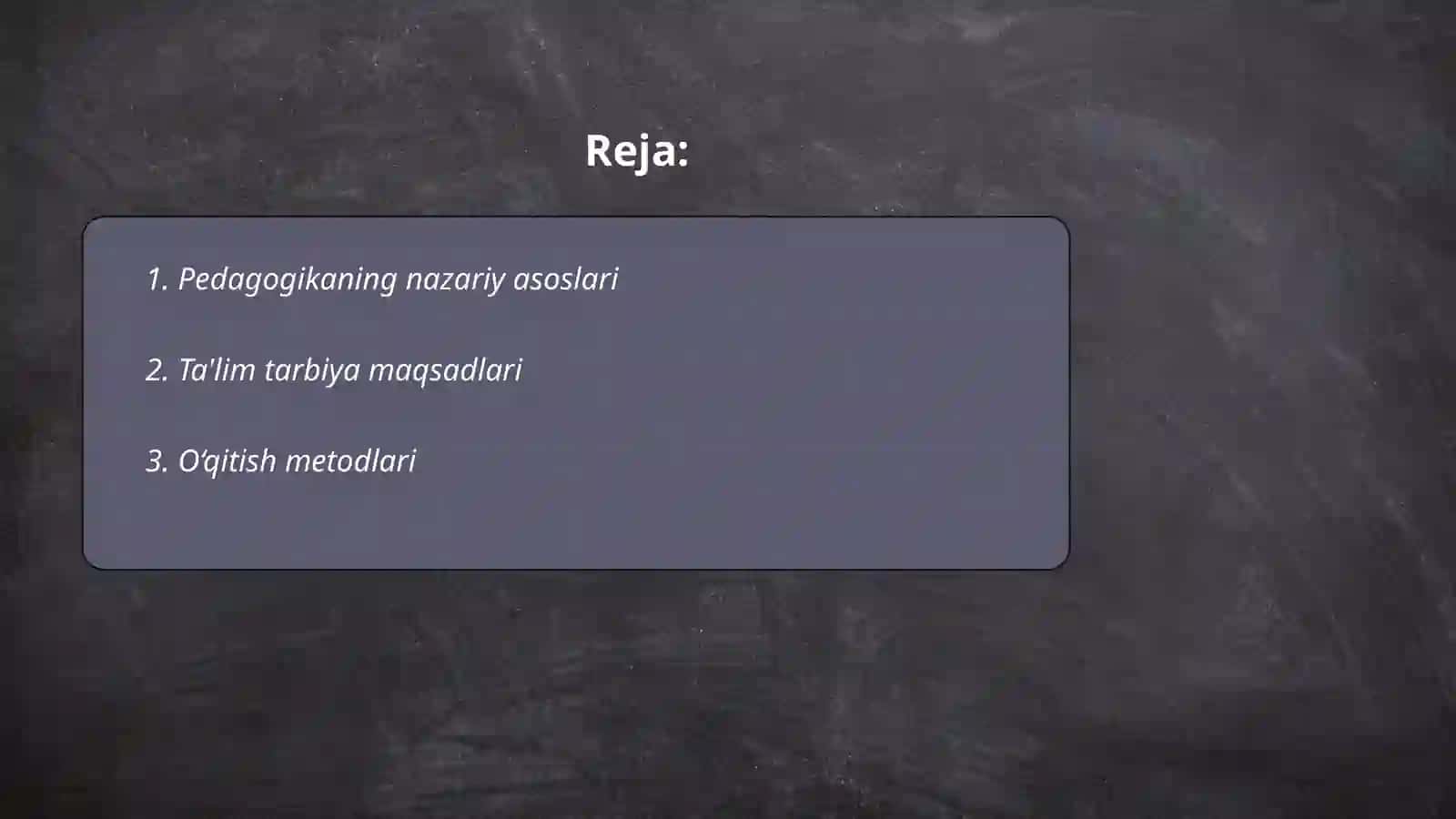 Pedagogika asoslari 2