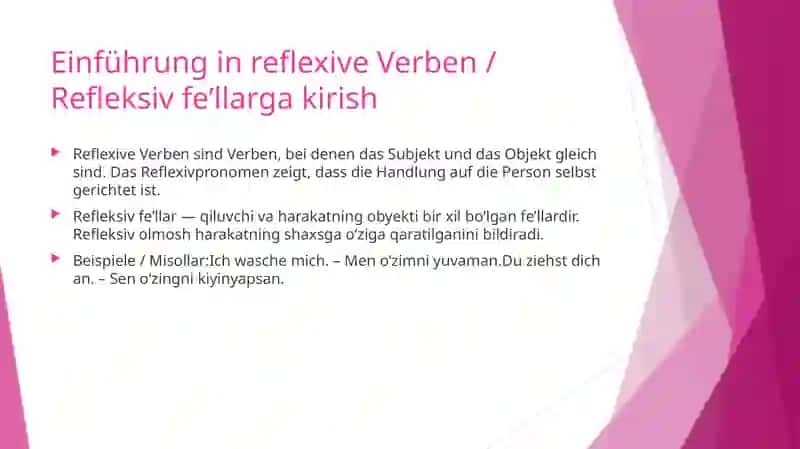 Reflexive Verben 2