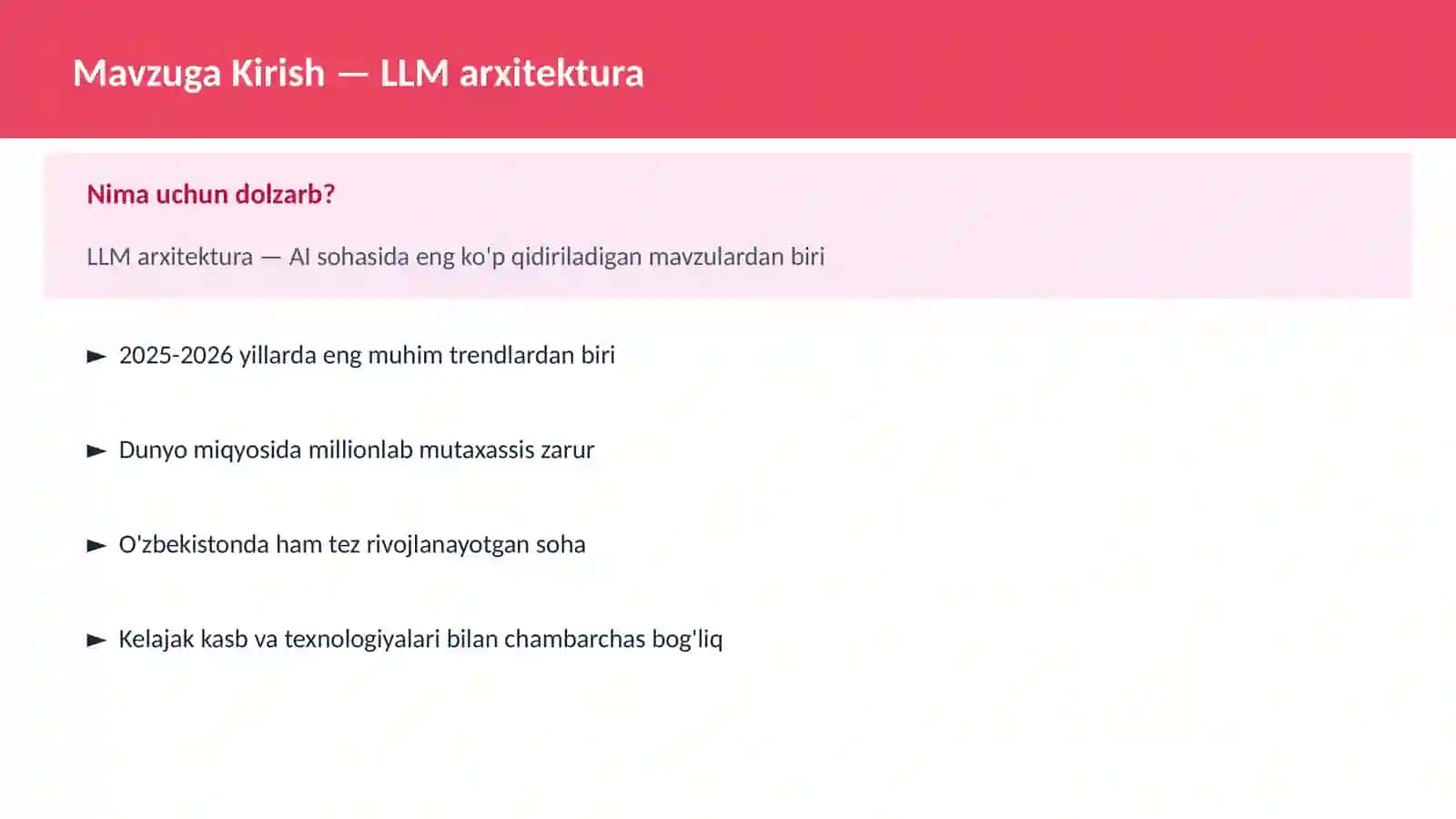 LLM arxitektura 2