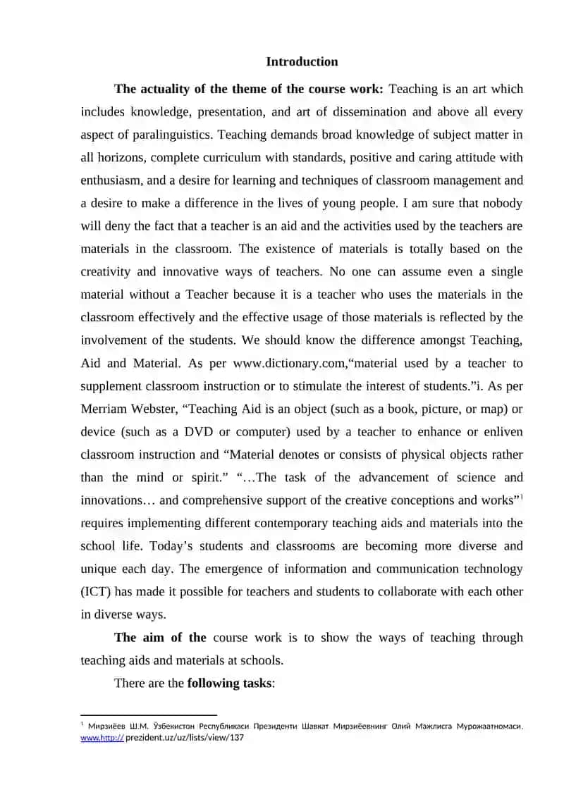Teaching Aids in the Classroom 2