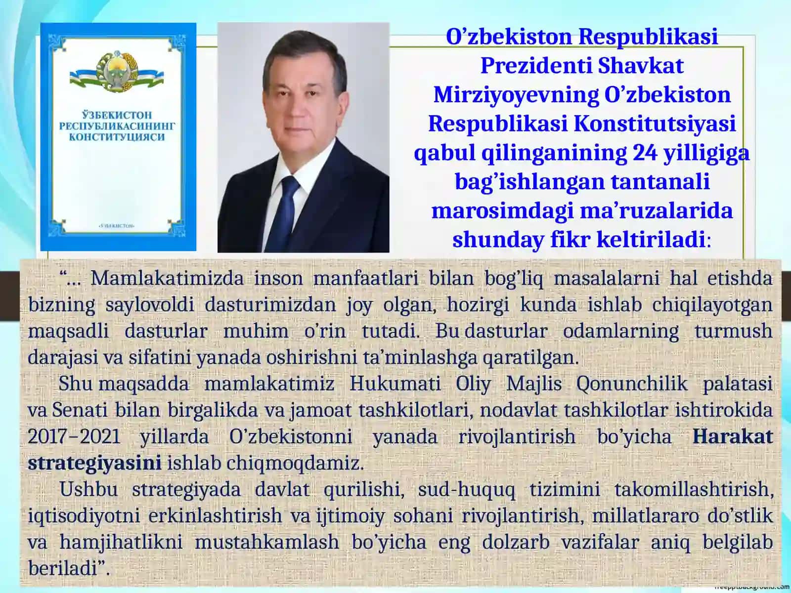 Yangi o'zbekiston 2