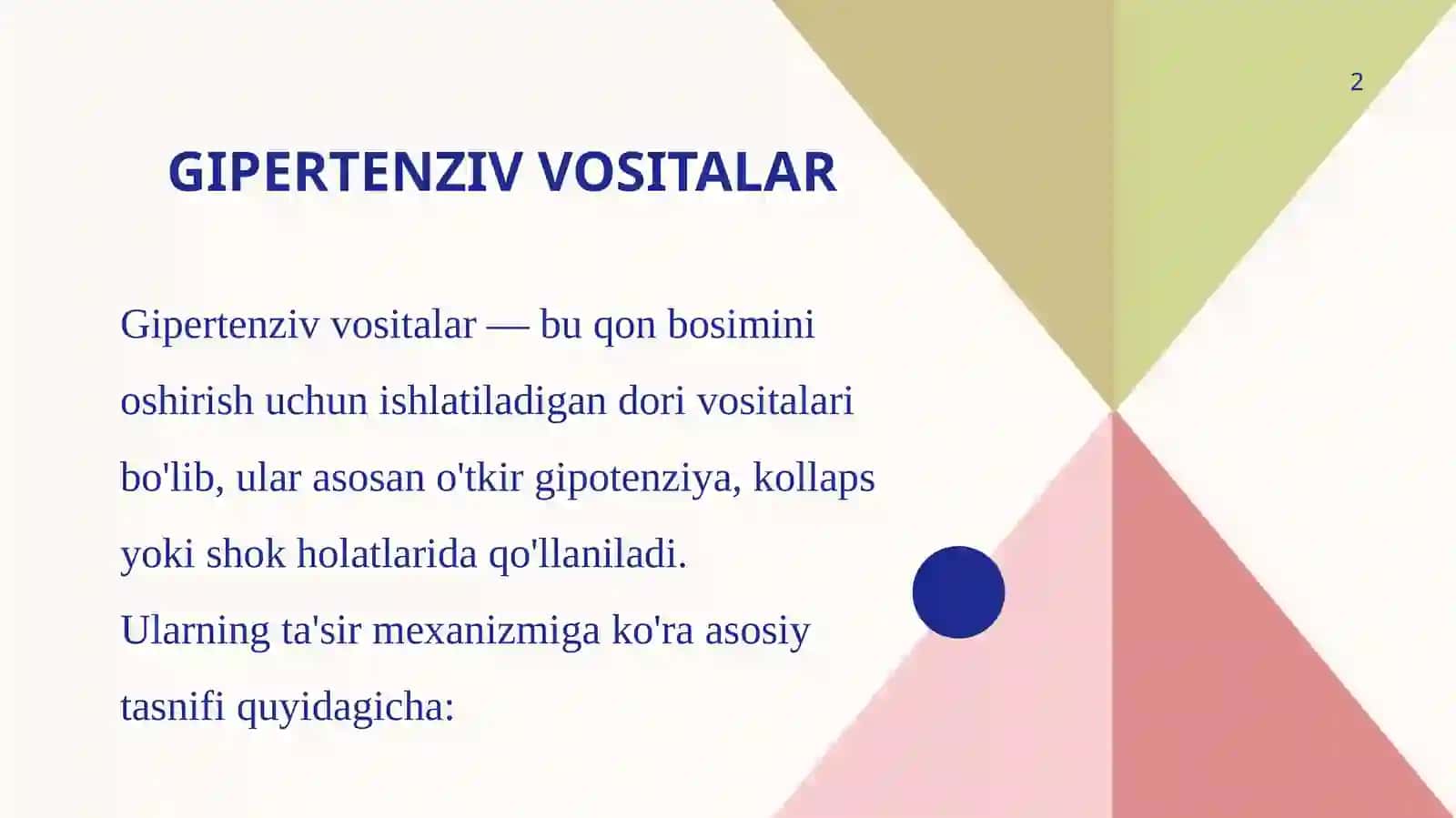 GIPERTENZIV VOSITALAR 2