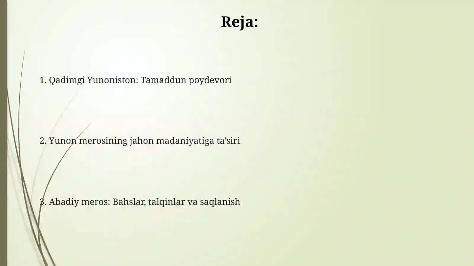 Qadimgi Yunoniston: Tamaddun poydevori 2