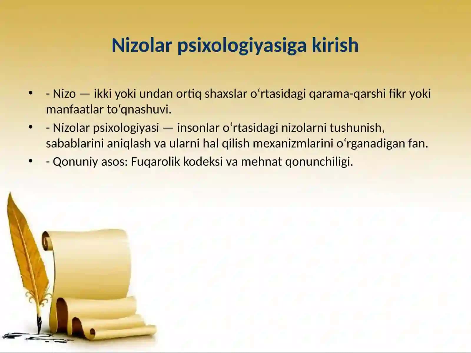 Nizolar Psixologiyasi 2