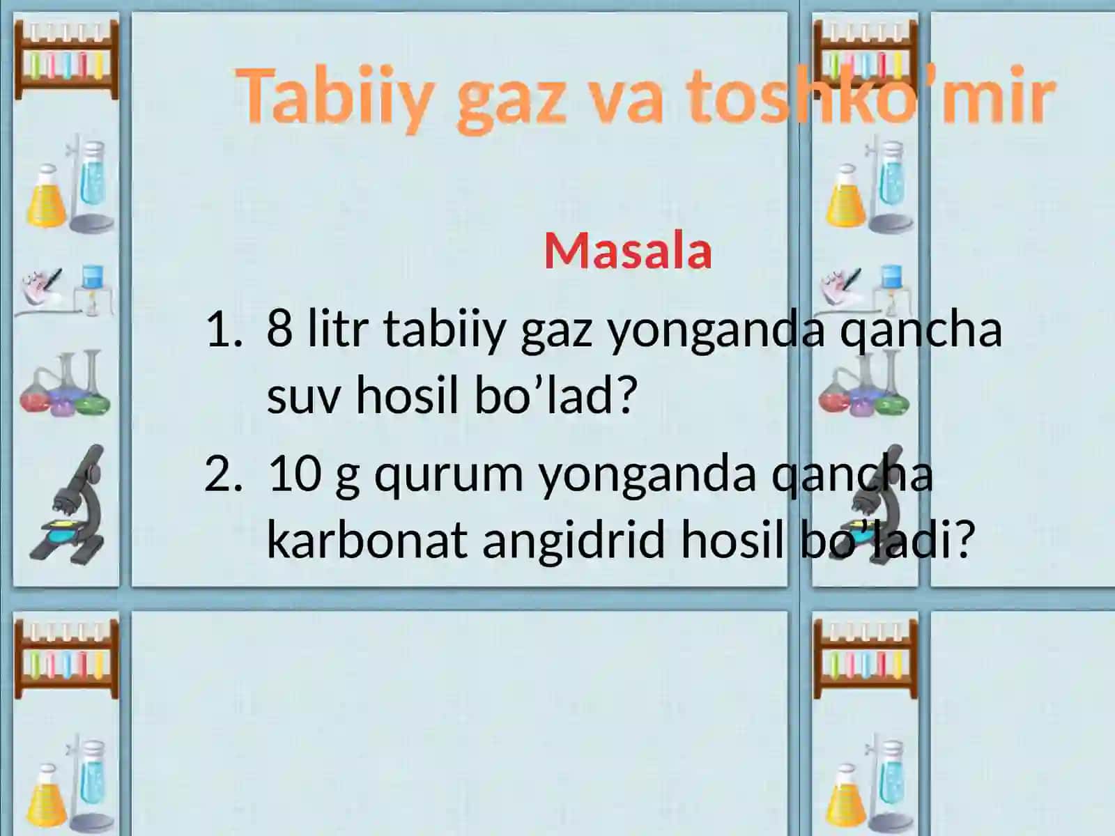 Tabiiy gaz va toshko’mir 2
