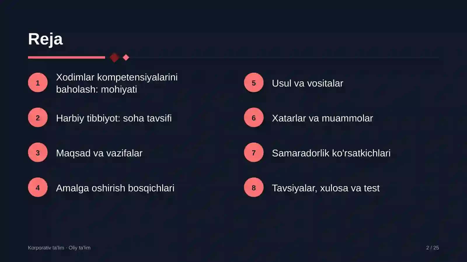 Harbiy tibbiyotda xodimlarning kompetensiyalarini baholash 2