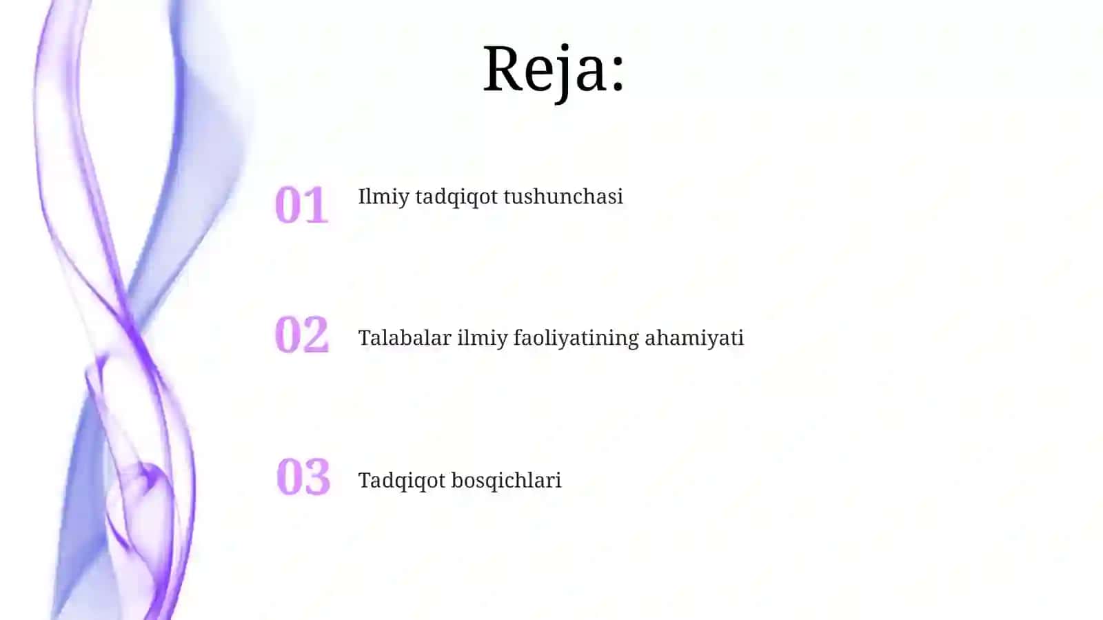 Tadqiqot bosqichlari 2