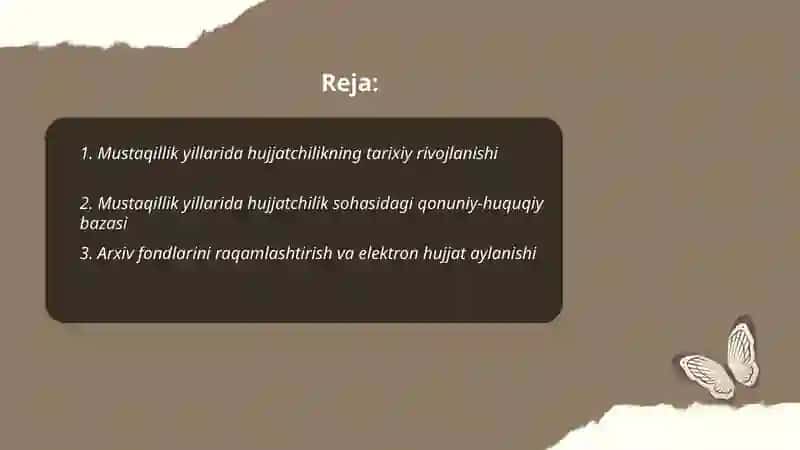 Mustaqillik yillarida hujjatchilik 2