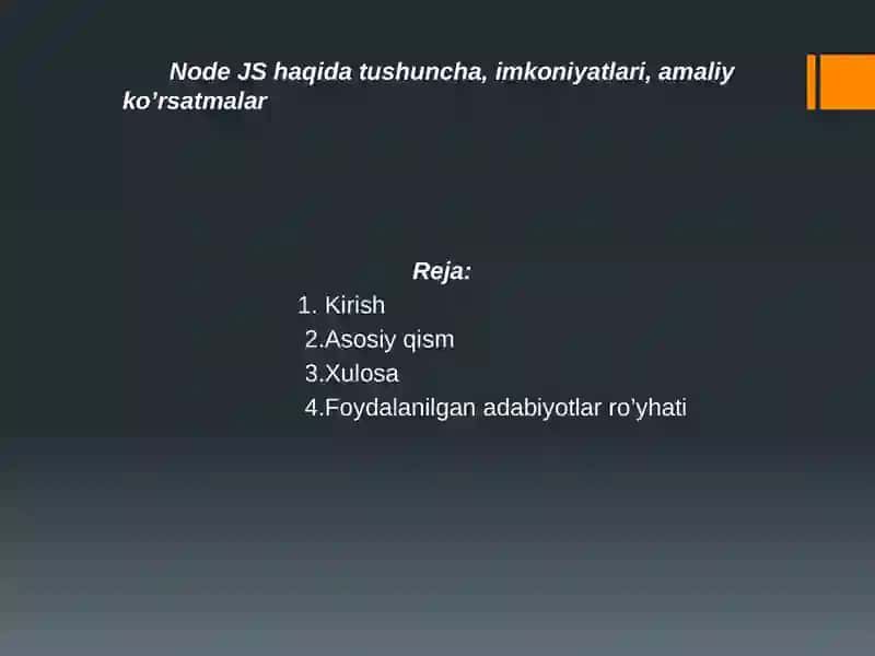 Node JS 2