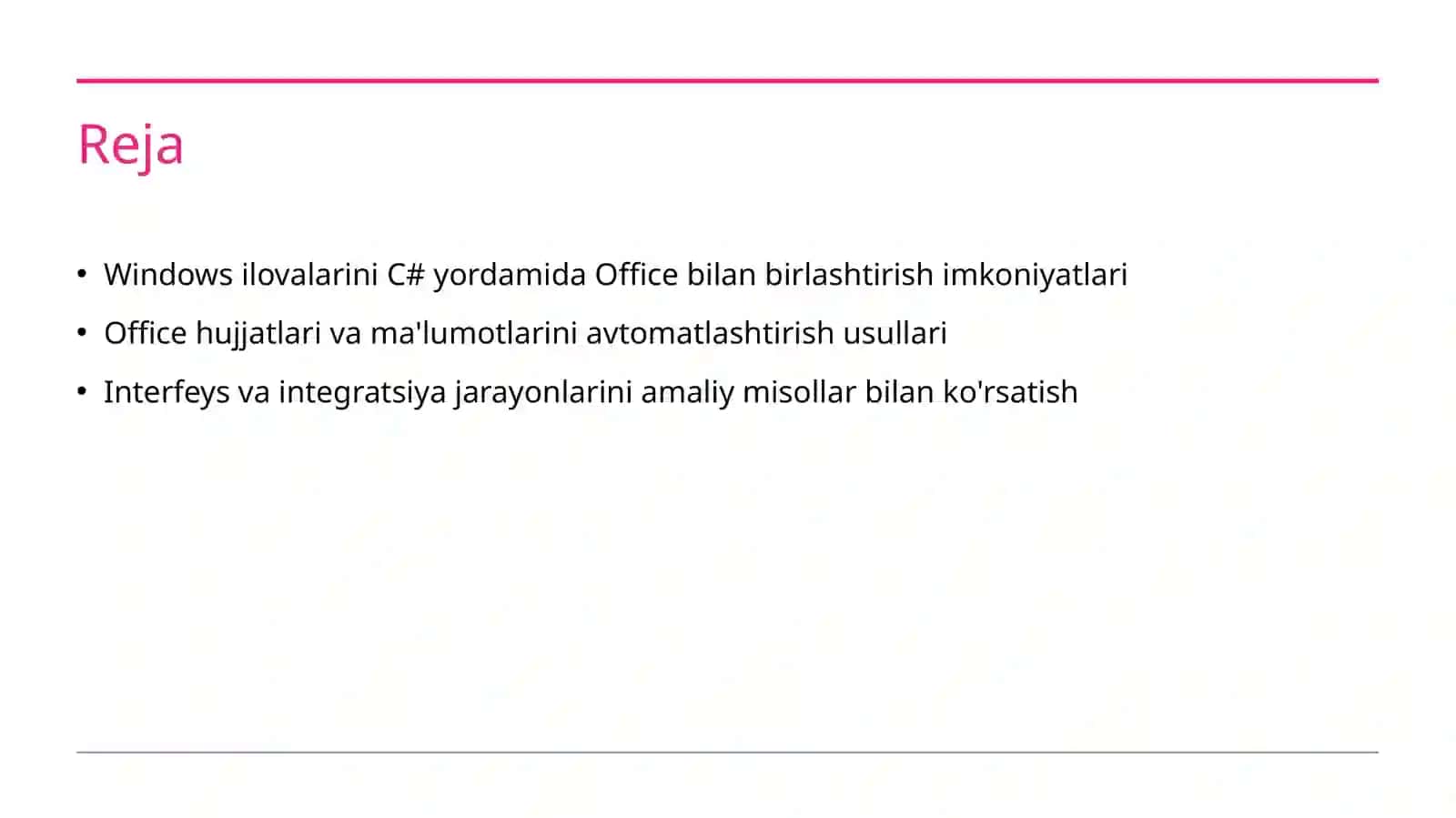 C# dasturlash tilida Windows ilovalarini office dasturi bilan bog'lash 2