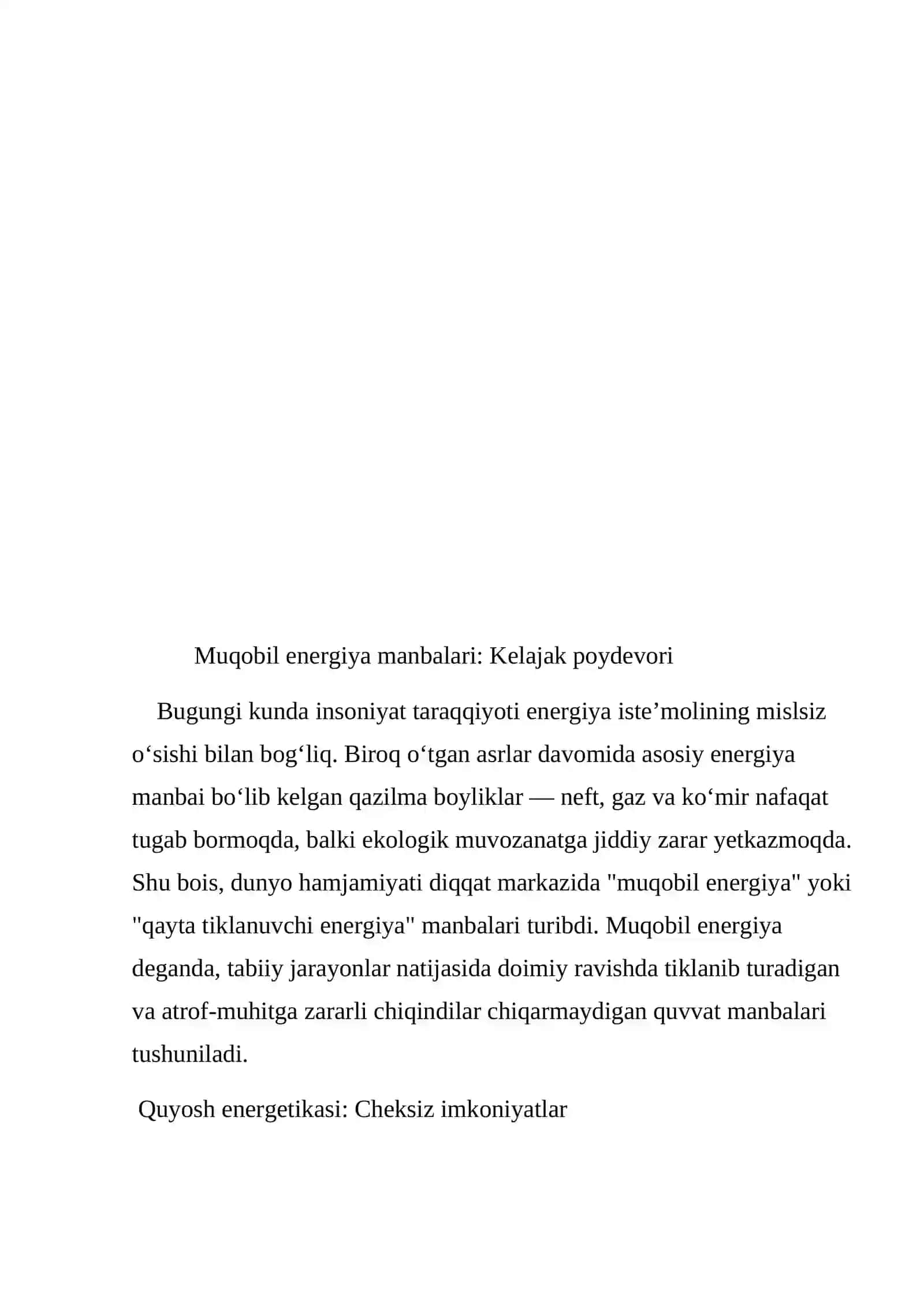 MUQOBIL ENERGIYA MANBALARI 2