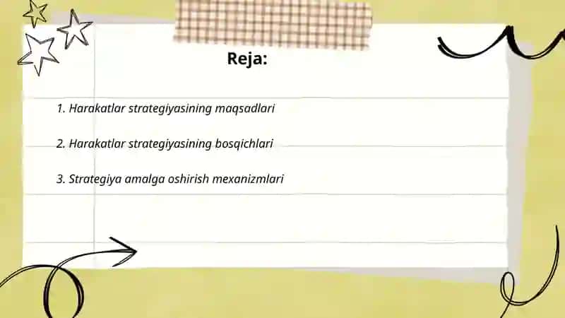 Harakatlar strategiyasi 2