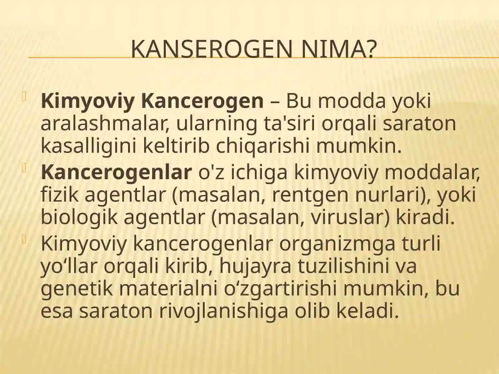 Kimyoviykantserogenez 2