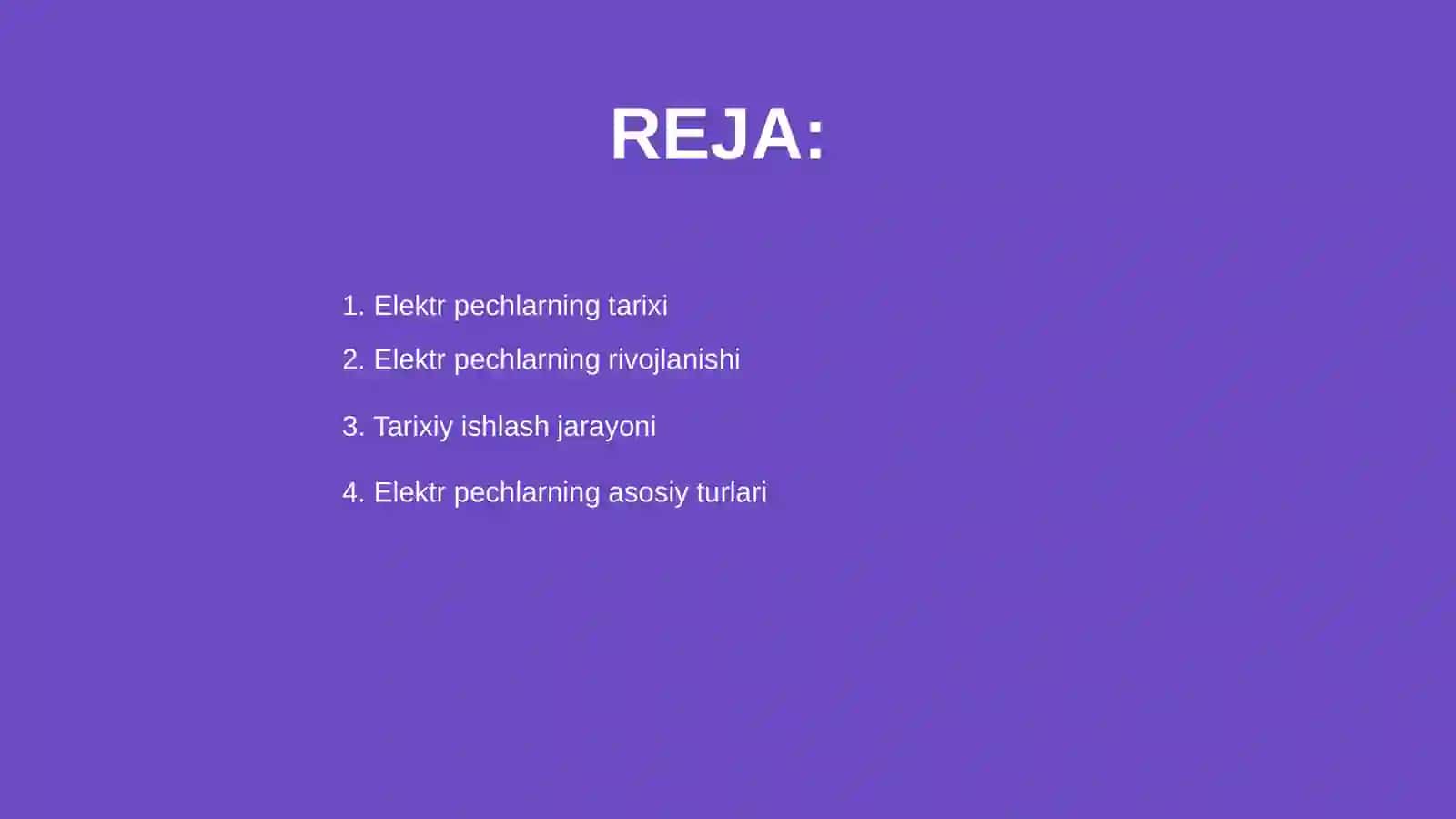Elektr pechlarining tarixi ishlash jarayoni 2