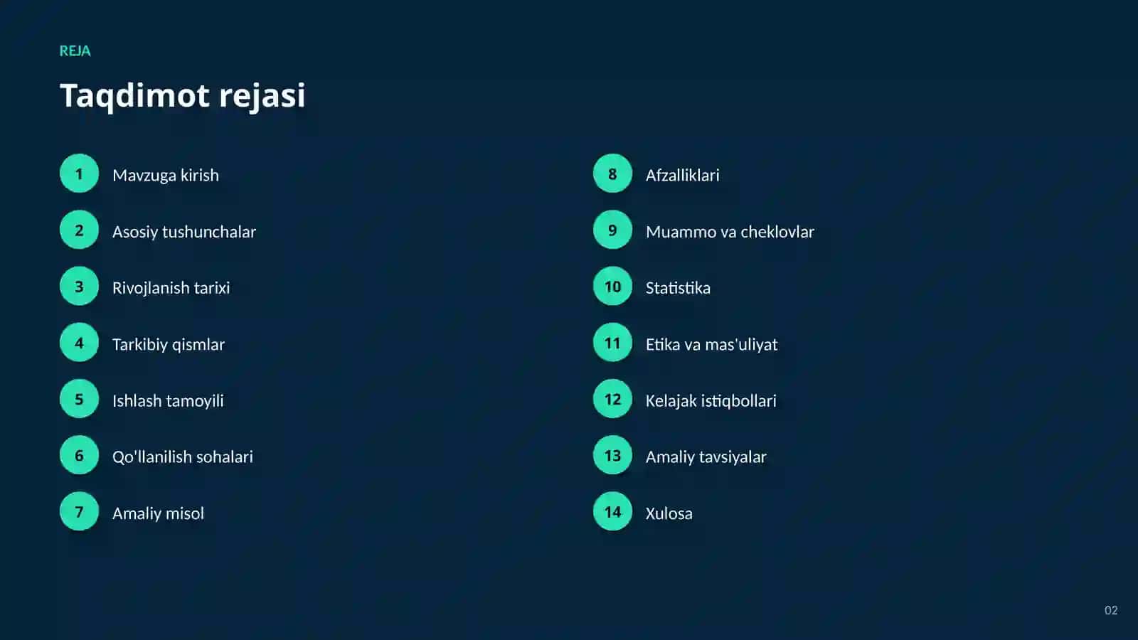SUN'IY INTELLEKT • TABIIY TILNI QAYTA ISHLASH 2