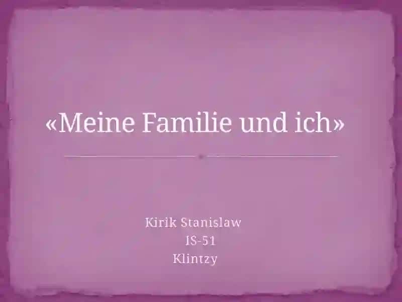 Meine Familie und ich 2