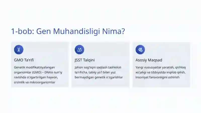Gen Muhandisligi Mahsulotlari 2