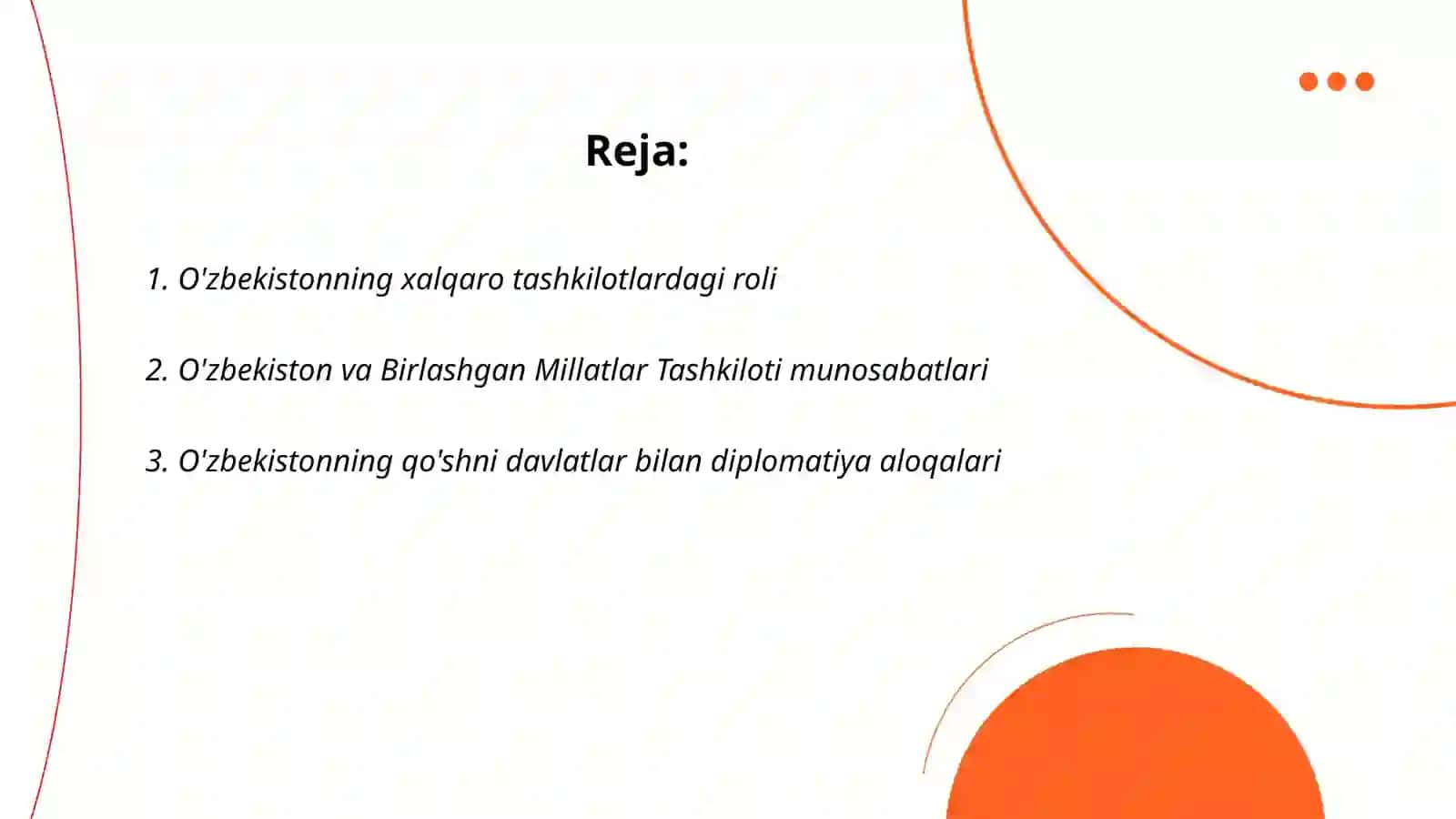 O'zbekiston va jahon hamjamiyati 2