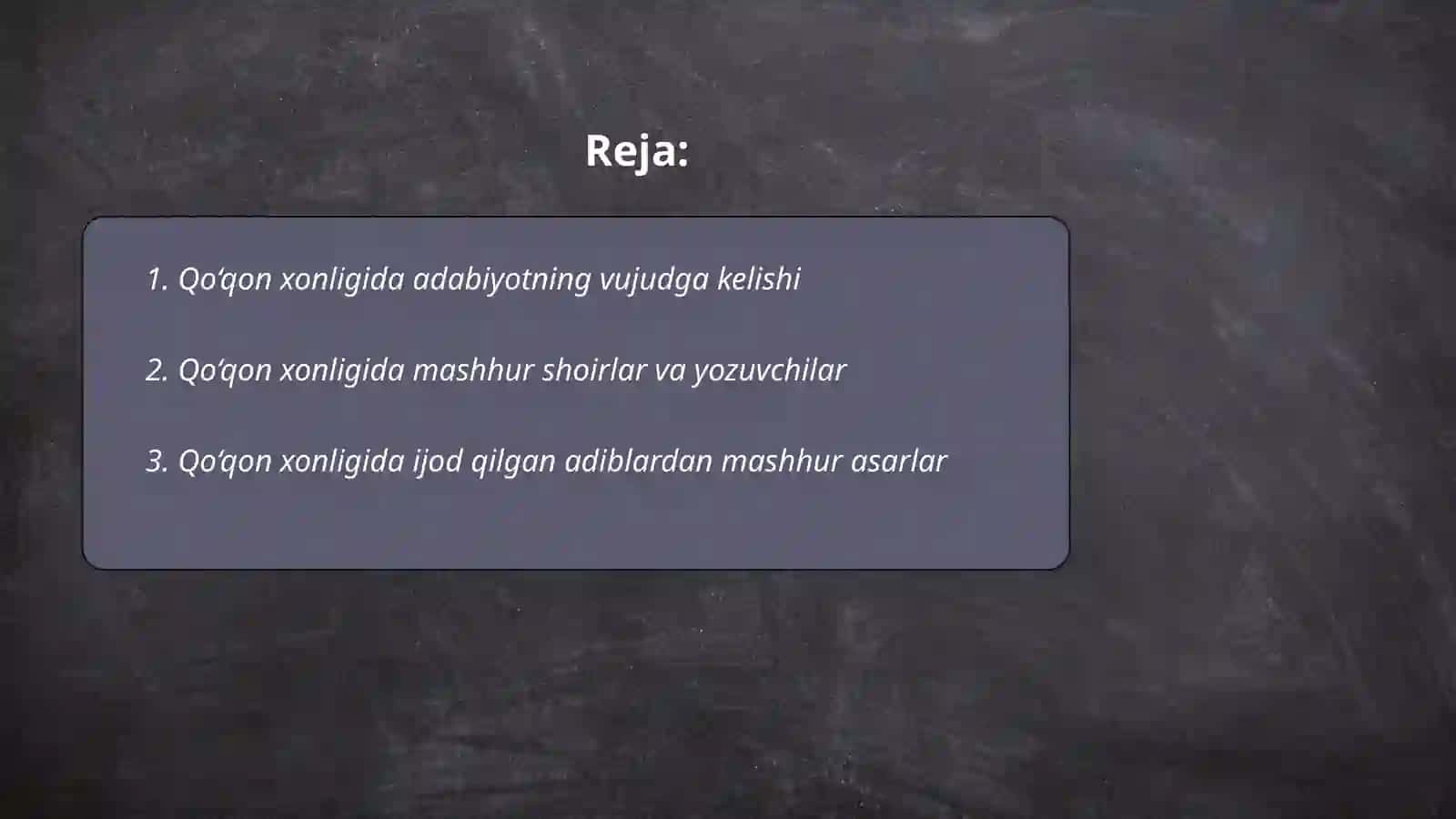 Qoʻqon xonligida adabiy muxit 2