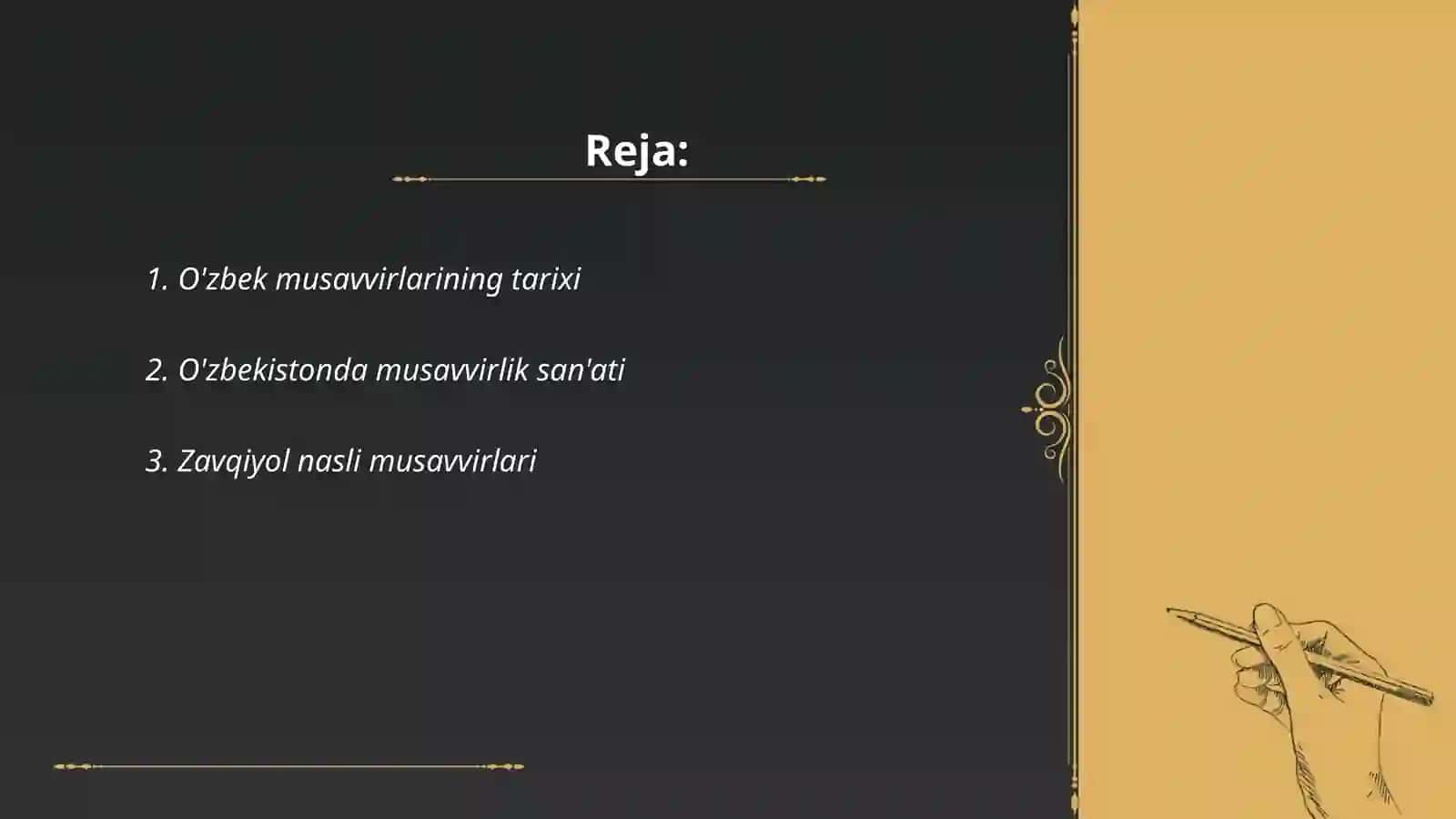 O'zbek musavvirlar haqida 2
