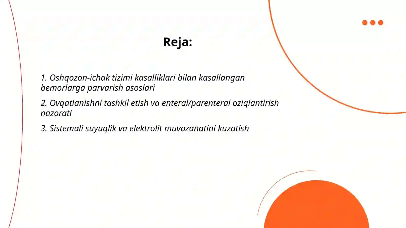 XAZM TIZIMI KASALLIKLARI BLAN KASLLANGAN BEMORLARNI PAVARISH VA KUZATISH 2
