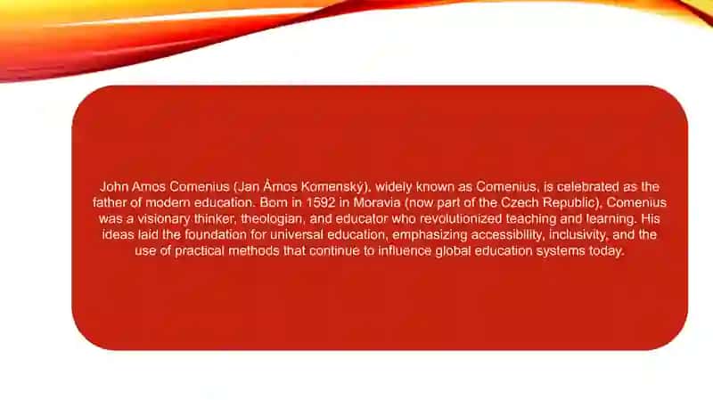 Comenius The Father of Modern Education 2
