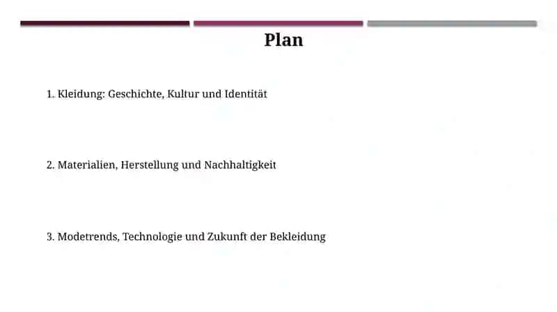 Die Kleidung 2