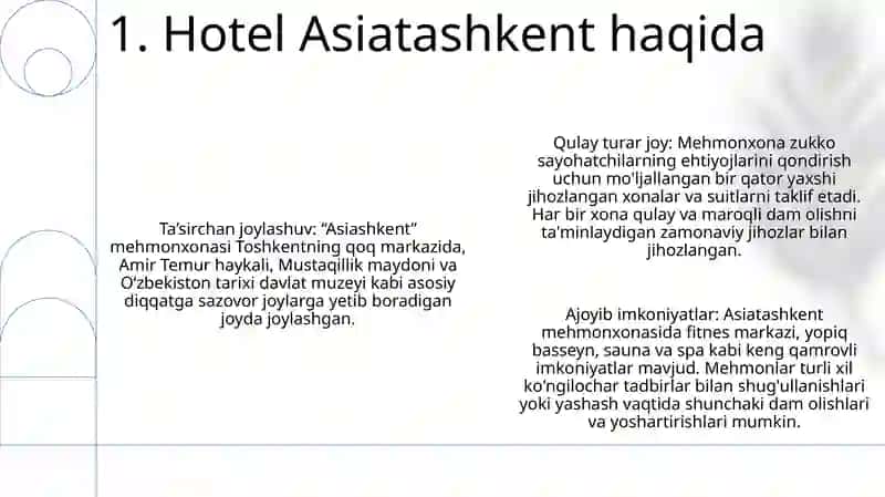 Hotel Asiatashkent 2