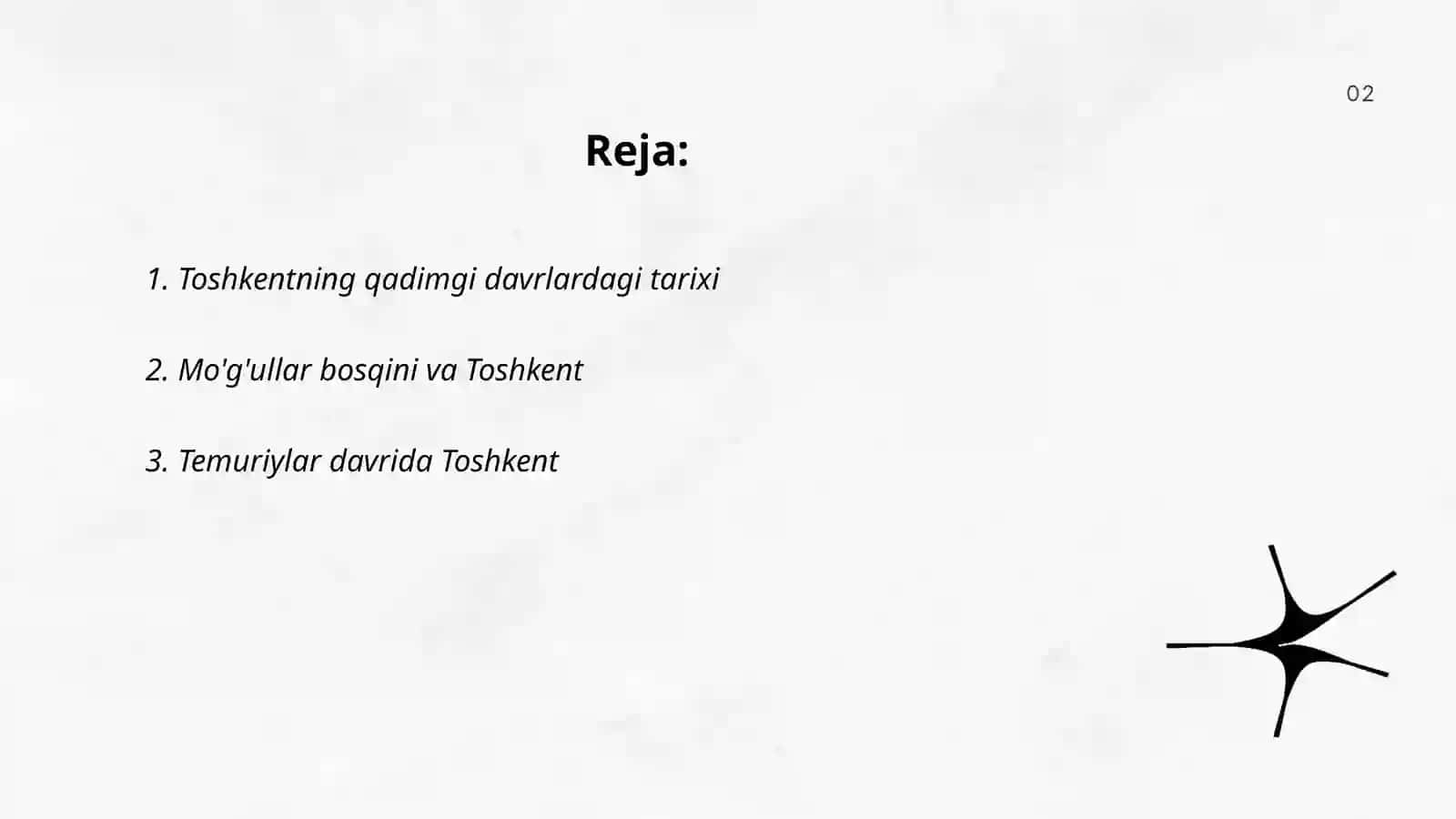 Toshkent shahri tarixi va rivojlanish xususiyatlari 2