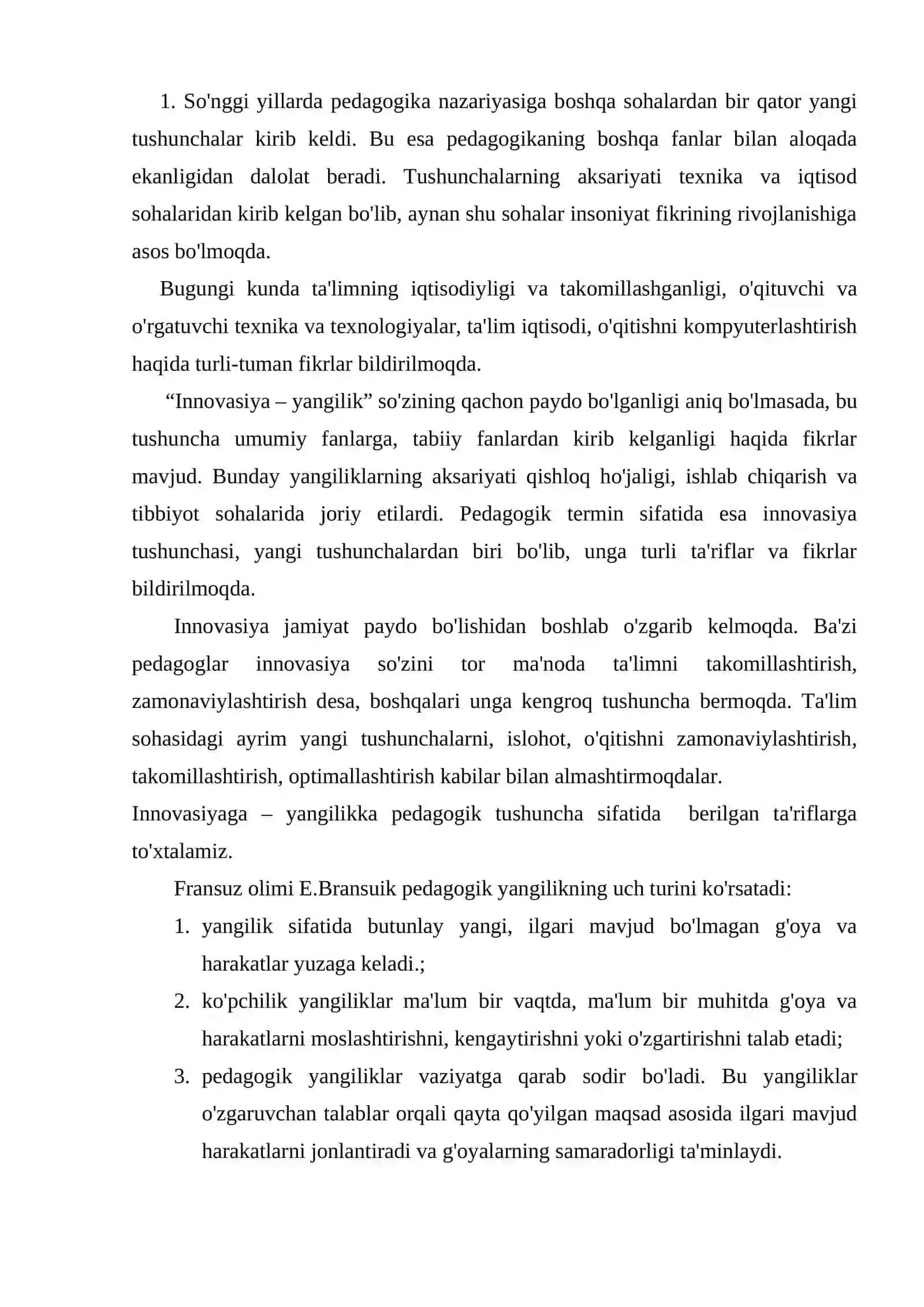 Innovatsion ta'lim jarayonlari 2
