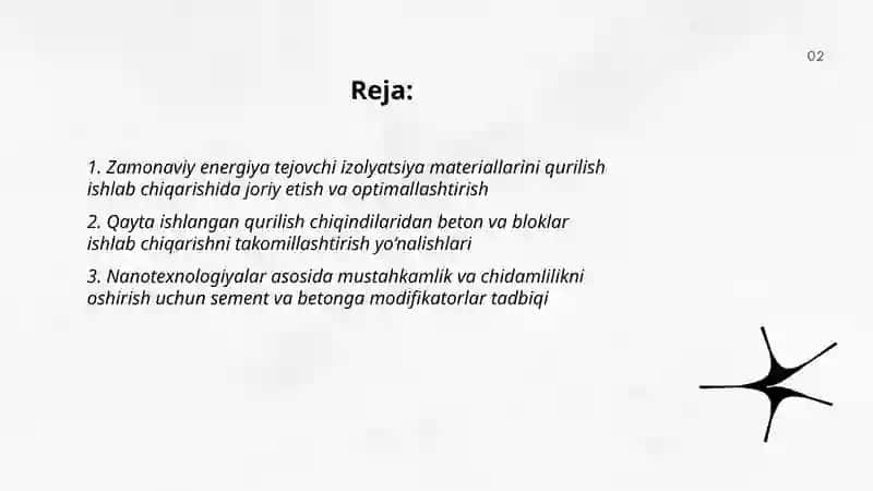 Zamonaviy energiya tejovchi izolyatsiya materiallarini qurilish ishlab chiqarishida joriy etish va optimallashtirish 2