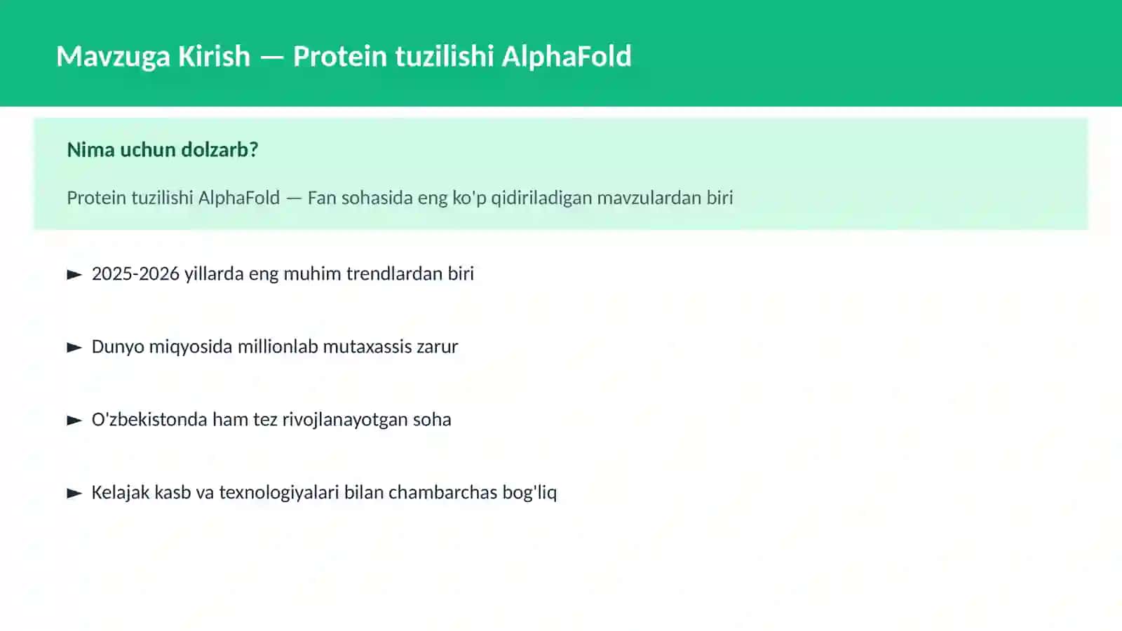 Protein tuzilishi AlphaFold 2
