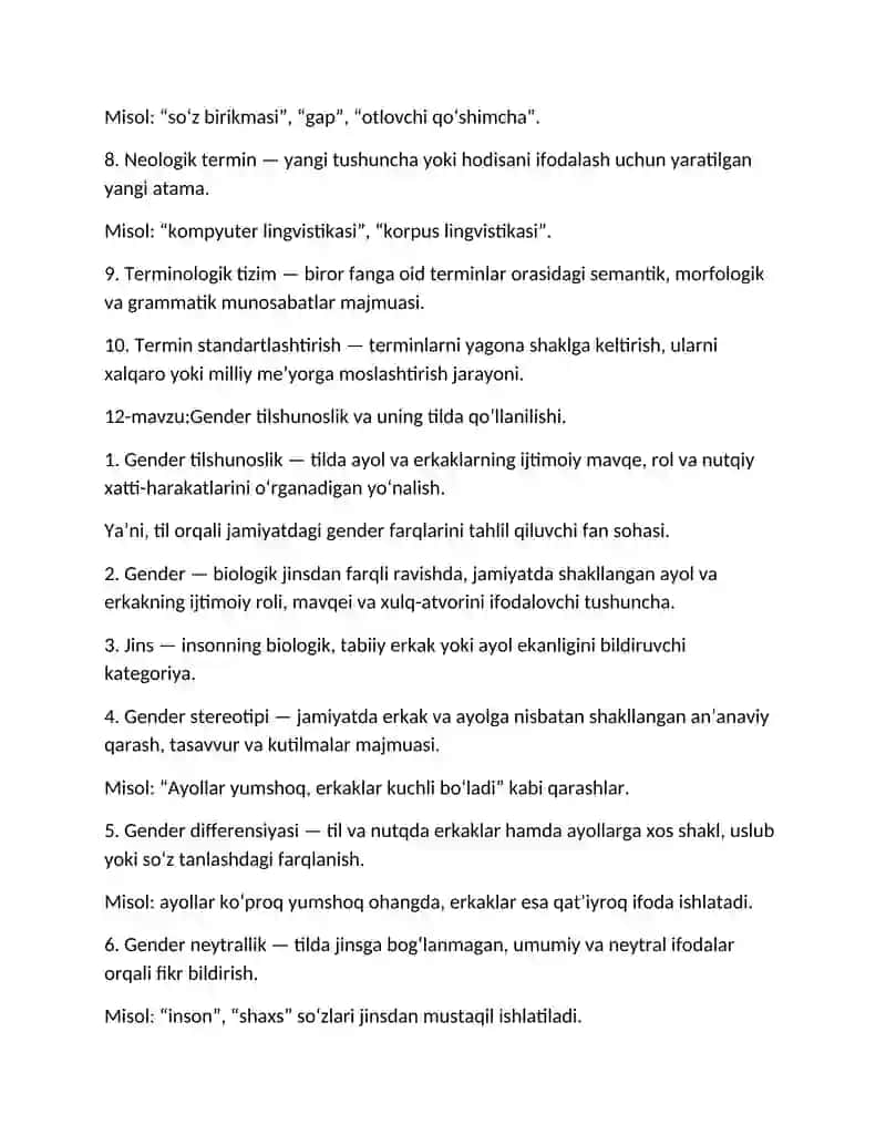 Oʻzbek tilshunosligi Terminologiyasi 2