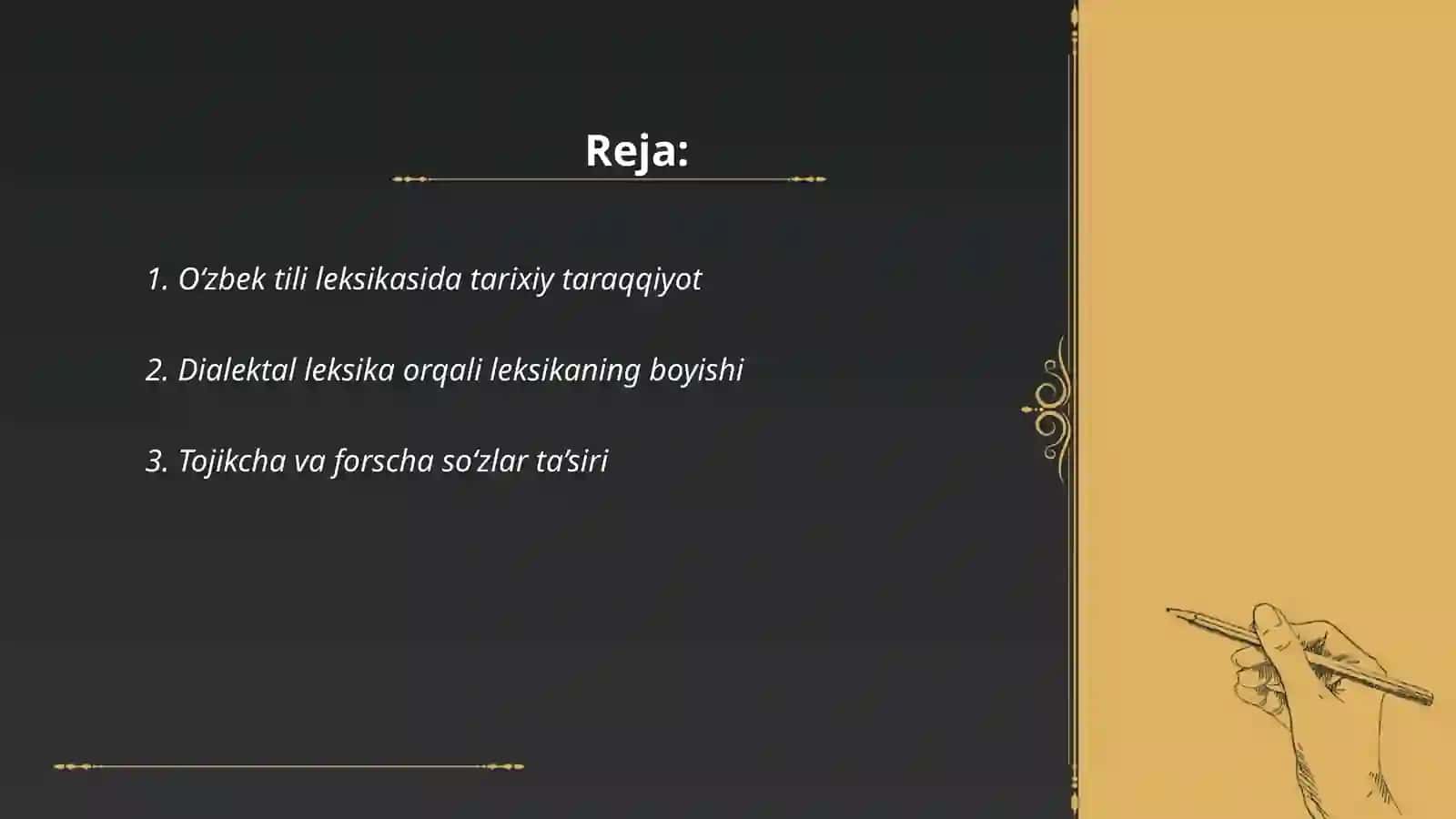 O‘zbek tili leksikasining boyish manbalari 2