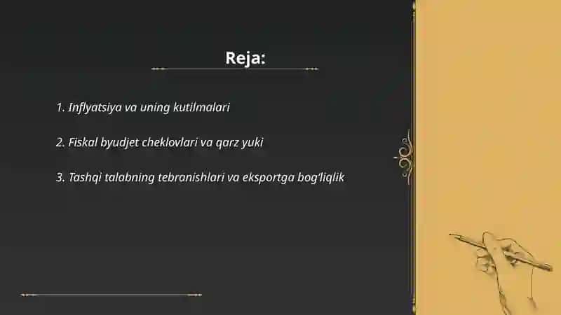 Inflyatsiya va uning kutilmalari 2