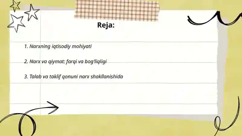Narxning mohiyati va shakillanishi 2