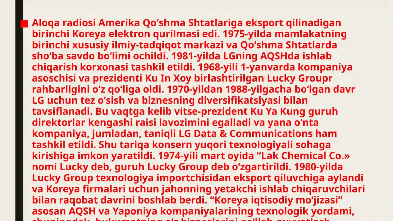 LG ning yaratilish tarixi 2