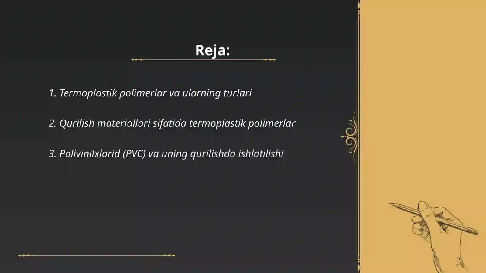 Termoplastik polimerlar 2