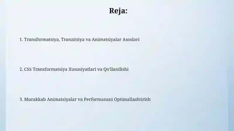 CSS Transformatsiyalari 2