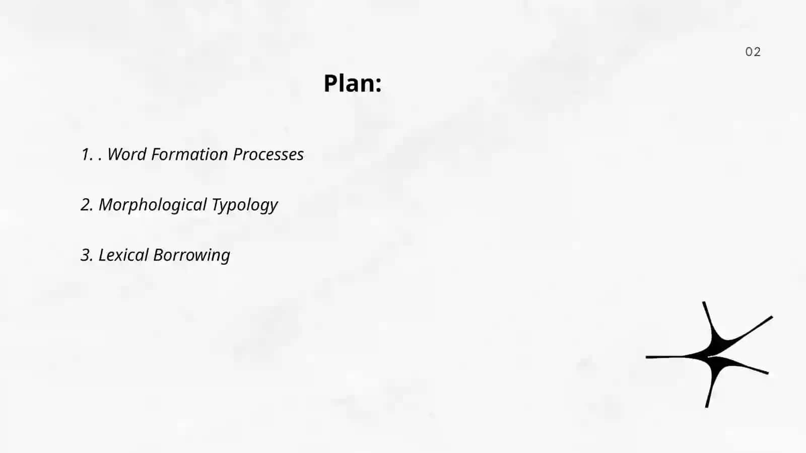 Typology of lexical systems 2