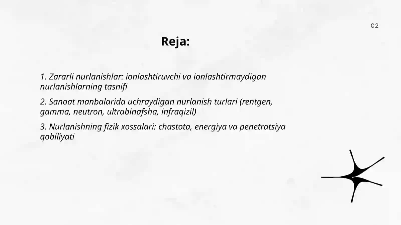 Zararli nurlanishlar 2