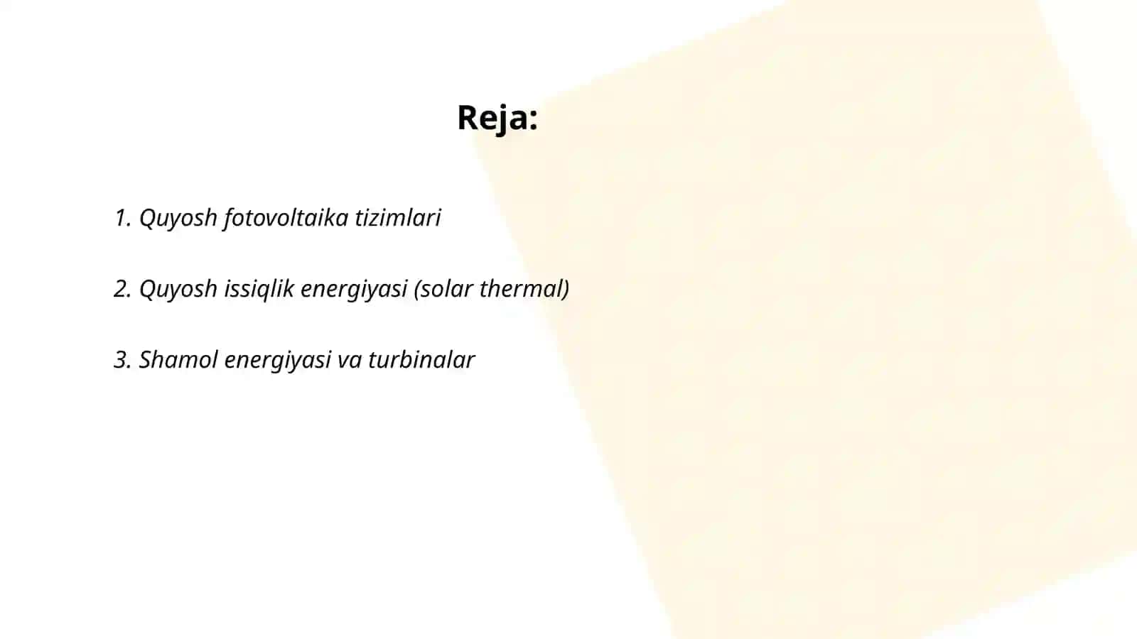 Muqobil elektr manbai 2