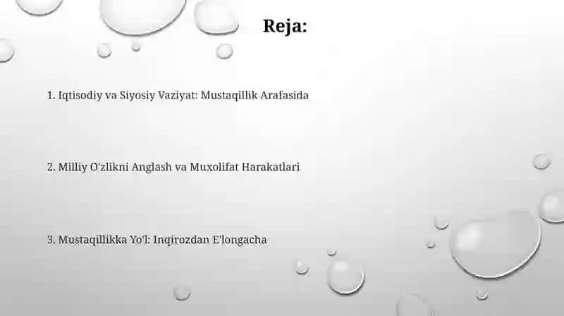 O‘zbekiston Mustaqillik Yillari 2